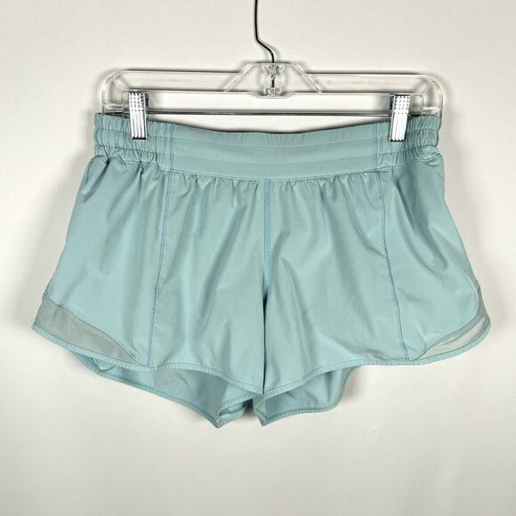 lululemon athletica Pants - Lululemon Women's Blue Hotty Hot Short II Elastic Waist Athletic Size 12